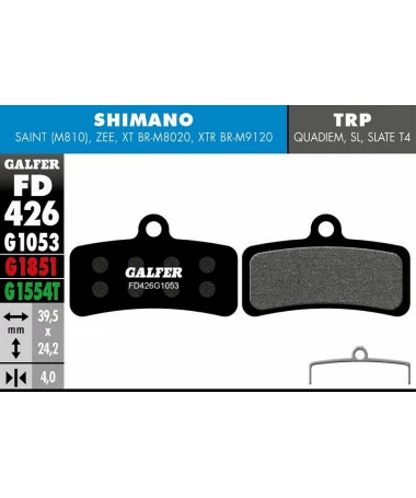 Copy Of Pastillas GALFER FD426 Shimano Saint, Zee 1 Copy Of Pastillas GALFER FD426 Shimano Saint, Zee