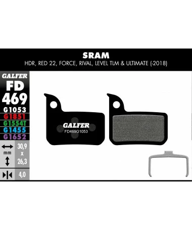 Pastillas GALFER FD469 Sram Red22/Force 1 Pastillas GALFER FD469 Sram Red22/Force